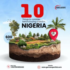Land buying tips in Nigeria infographic